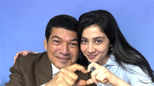 باسم سمرة مع فاتن سعيد أبطال عين سحرية 