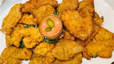 طريقة عمل بانية الدجاج المقرمش بخطوات سهلة مثل المطاعم 