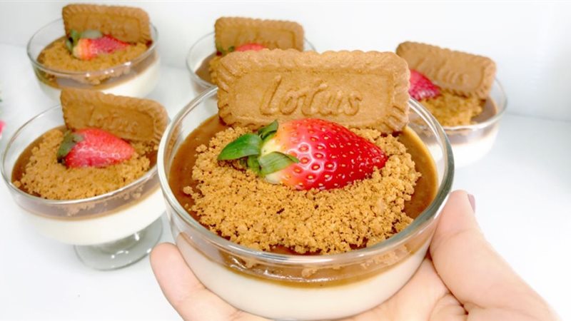 طريقة عمل مهلبية  اللوتس 