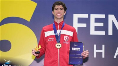 البطل المصري يوسف شامل يحصد ذهبية العالم للسلاح بالبرازيل