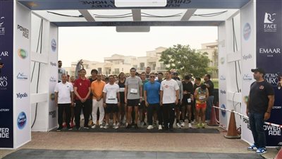 وزير الشباب والرياضة وسفير الإمارات يطلقان شارة البدء لسباق FACE الخيري بـ Uptown Cairo