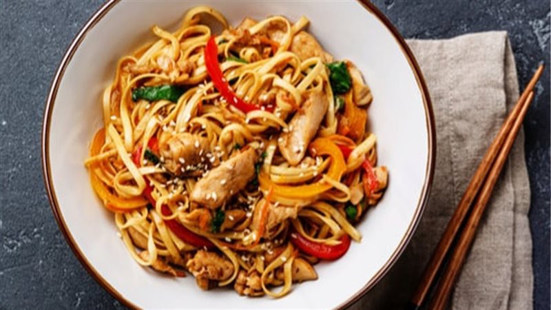  النودلز بالدجاج