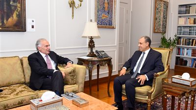 وزير الخارجية يستقبل المبعوث الشخصي للسكرتير  العام للأمم المتحدة للشرق الاوسط 