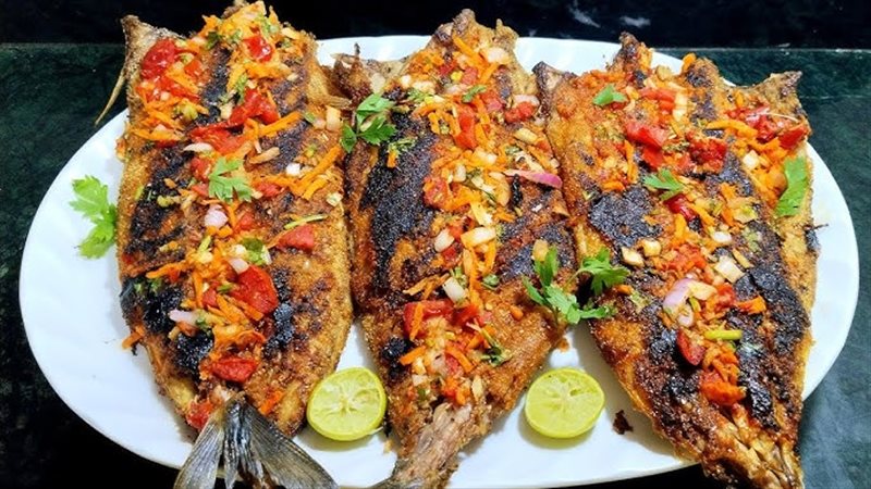 السمك الماكريل المشوي