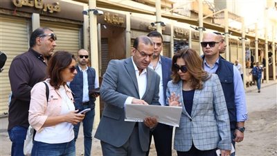 وزيرة التنمية المحلية تتفقد أعمال مشروع تطوير سوق العتبة بمنطقة الموسكي