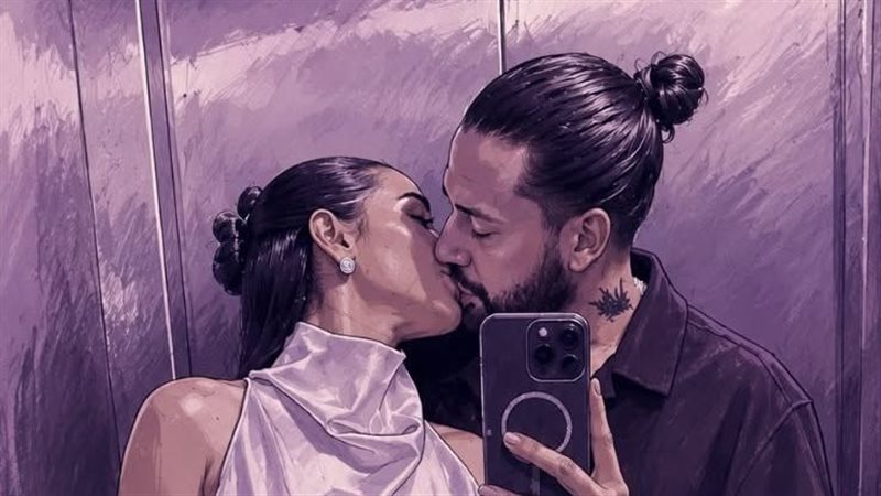 آية سماحة مع زوجها محمد السباعي 