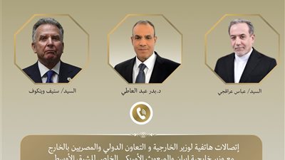 وزير الخارجية يبحث مع نظيريه الإيراني والمبعوث الأمريكي جهود خفض التوتر ودفع مسار المفاوضات