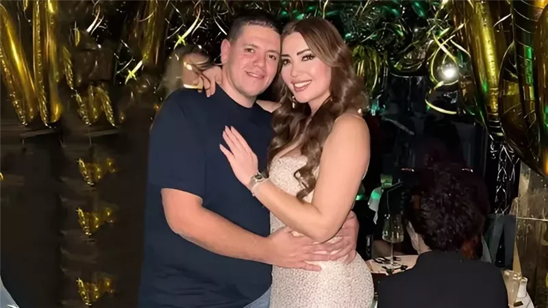 نسرين طافش مع طليقها أحمد جوهر 