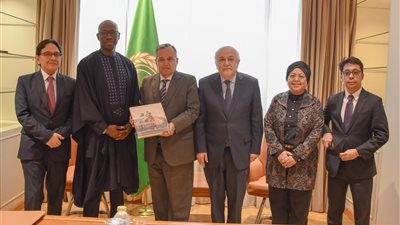 نبيل فهمي يؤكد لرئيس لجنة الأمم المتحدة أهمية توسيع الاعتراف بالدولة الفلسطينية وحماية القدس 