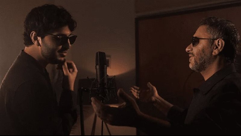 محمد فضل شاكر مع والده 