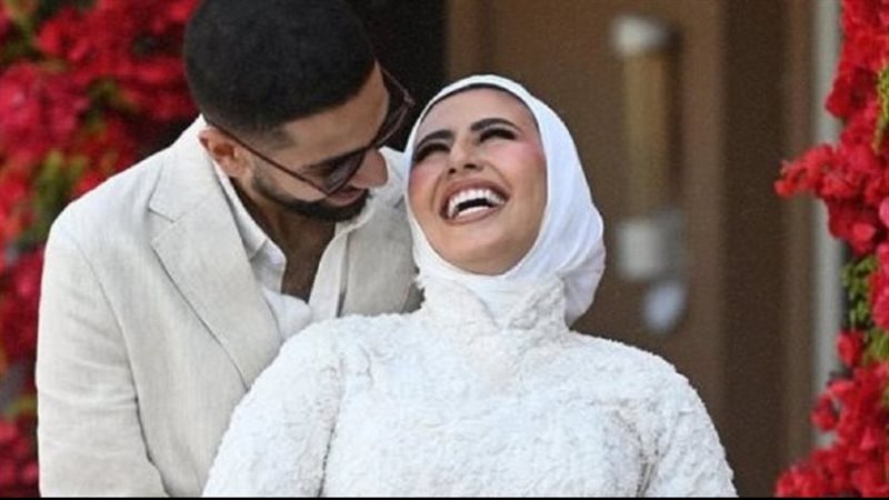 عمرو جابر مع زوجته السابقة مرح عطية 
