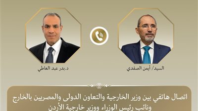 وزيرا خارجية مصر والأردن يؤكدان رفض التصعيد الإسرائيلي ويشددان على تعزيز التنسيق المشترك