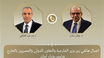 وزير الخارجية يؤكد لرئيس الوزراء اللبناني دعم مصر الكامل وسيادة لبنان خط أحمر