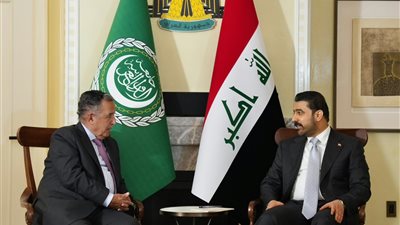 نبيل فهمي يبحث مع رئيس الوزراء العراقي تطورات المنطقة وسبل تعزيز التنسيق العربي