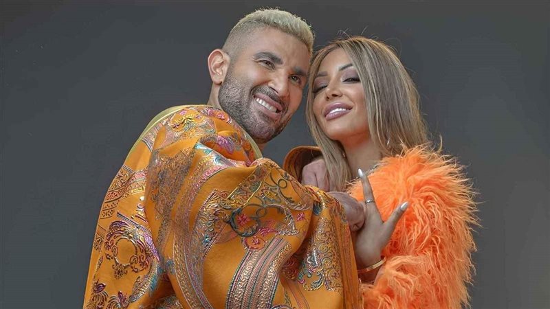 أحمد سعد مع طليقته علياء بسيوني 