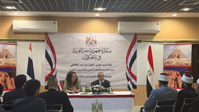 بدر عبد العاطي يلتقي أبناء الجالية المصرية في تايلاند ويؤكد حرص الخارجية على رعاية مصالحهم
