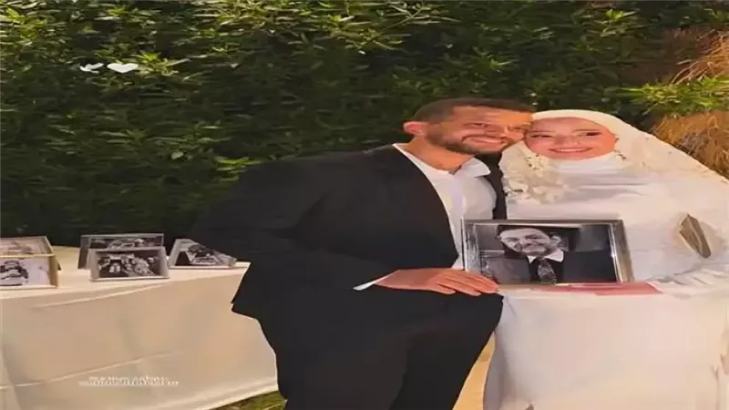 ابنة محمد مرزبان في حفل زفافها 