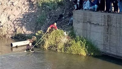 إنقاذ سيدة من الغرق بمياه النيل في دمياط 