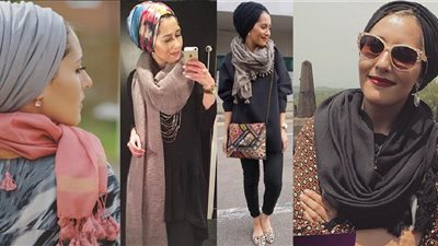 طرق تنسيق السكارف مع الحجاب لإطلالة جذابة