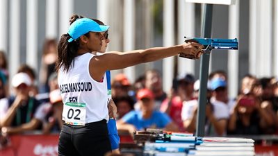 سلمي أيمن تتصدر منافسات الفروسية بكأس العالم للخماسي الحديث