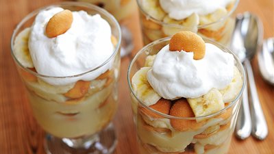 بمكونات تكفي 12 شخصًا.. طريقة عمل بودنج الموز 