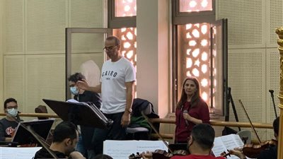 ماجدة الرومي تجري بروفات حفلها بدار الأوبرا المصرية (صور)