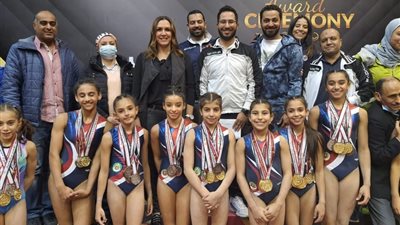 بالأسماء.. 38 ميدالية لناشئات الجمباز بنادي الصيد ببطولة الجمهورية