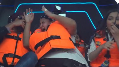 رامز عقله طار| ضرب نار وصراخ لـ ويزو في الملاهي 