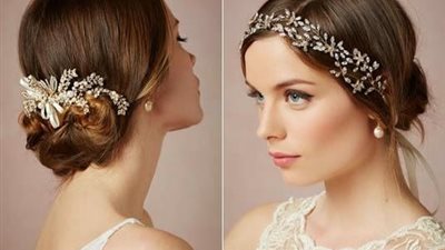 لو أنتِ عروسة هذا الصيف.. شاهدي آخر موضة اكسسوارات الشعر 