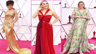حفل الأوسكار 2021| فساتين النجمات علي السجادة الحمراء تخطف الأنظار 