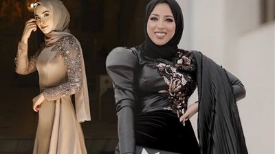 أحدث إطلالات فساتين السهرة للمحجبات2021.. «متحتاريش لو عندك مناسبة في العيد»