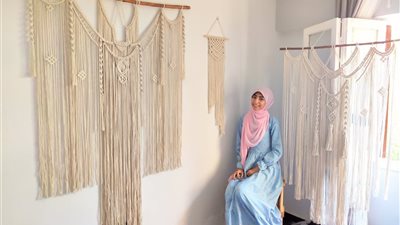 بسنت مهندسة «الهاند ميد».. معيدة في الجامعة ومبدعة أعمال يدوية..صور