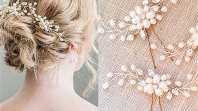 لعروس صيف 2021.. أحدث موديلات مشابك الشعر لتسريحة جذابة