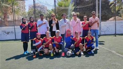 تدشين رياضة الميني فوتبول النسائية في المنيا