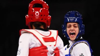 هداية ملاك تبعث برسالة الي محمد صلاح بعد فوزها ببرونزية التايكوندو فى أولمبياد طوكيو