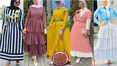 «قطن وشيفون».. 9 موديلات فساتين كاجوال وكلاسيك لصيف 2021