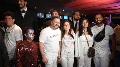 في أجواء مرعبة.. محمد هنيدي يحتفل بعرض فيلم النمس والإنس