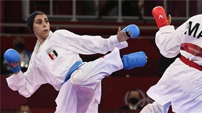 جيانا فاروق تحمل علم مصر في حفل ختام أولمبياد طوكيو 2020