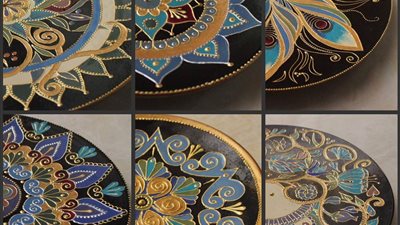 «قمر زاد».. لمياء تهزم البطالة بتحويل أطباق السيراميك لقطع فنية   