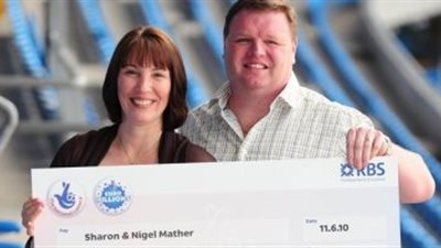 ثنائي بريطاني قررا الاحتفال بفوزهما بـ 15 مليون دولار يانصيب بطريقة مميزة