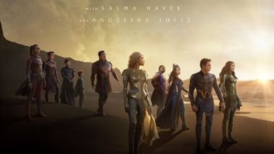 قبل عرضه في 5 نوفمبر المقبل.. سلمى حايك وأنجلينا جولي تتصدران بوستر «Eternals»