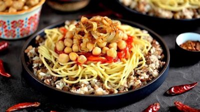 طريقة عمل الكشري في المنزل