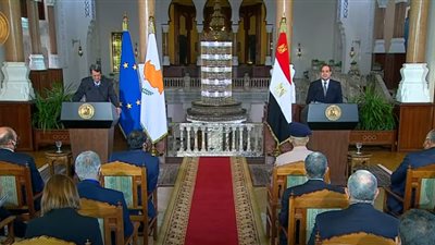  10 تصريحات للرئيس السيسي خلال جلسة المباحثات مع رئيس قبرص