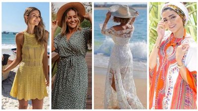 أجمل ٣ فساتين للتجول على الشاطئ