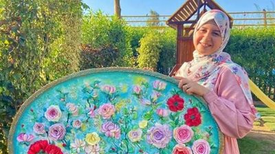 «إمتثال سمير».. مصرية تُبدع لوحات ثلاثية الأبعاد على الطراز الروسي
