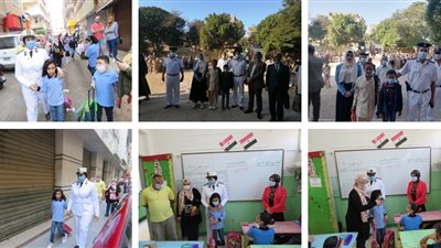 قيادات الشرطة تصطحب أبناء شهداء الوطن للمدارس