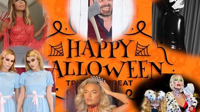 المرأة القطة والشيطان الأحمر.. نجمات العالم يحتفلن بالهالوين 