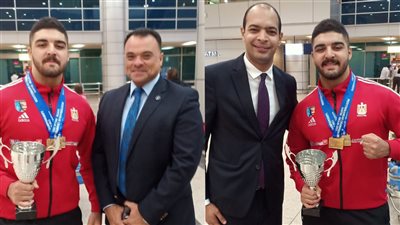 دبابة المصارعة.. أدهم ساري يعود إلى أرض الوطن بالحصاد الذهبي