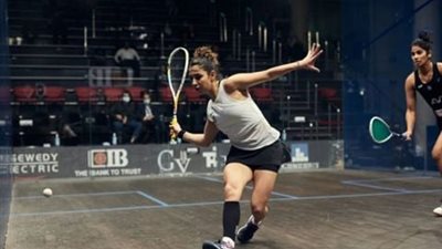 تأهل نور الشربيني وهانيا الحمامي لنهائي بطولة بلاك بول الدولية 