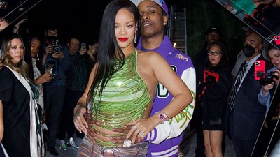 ريهانا تتفاخر بحملها في حفل «بيوتي فينتي» برفقة آيساب روكي| صور